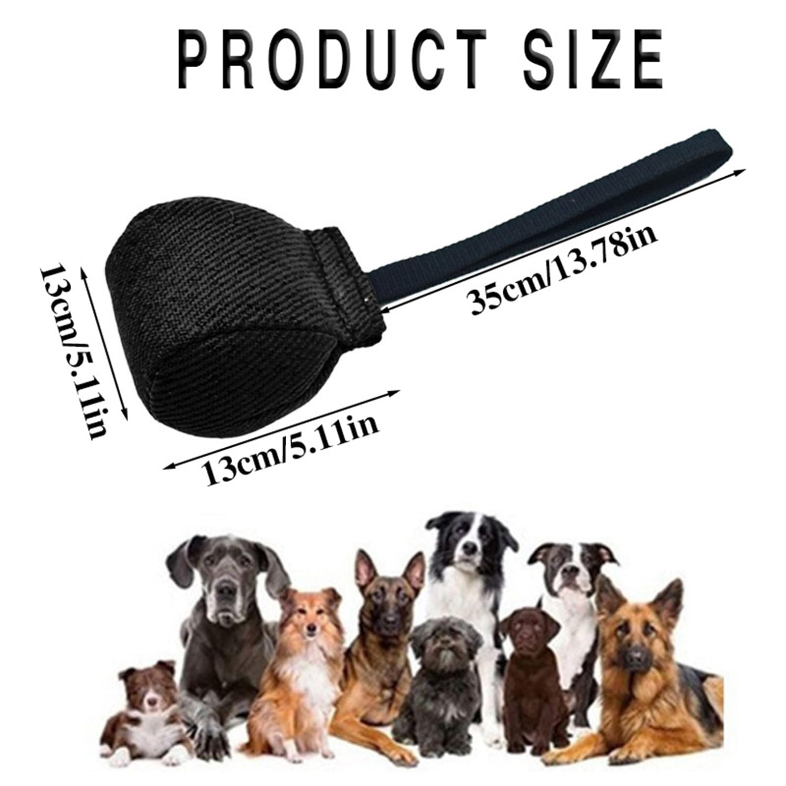 La Almohada Duradera para Adiestramiento de Perros Pequeños y Medianos Promueve La Salud de los Dientes y el Juego Interactivo (Negro)
