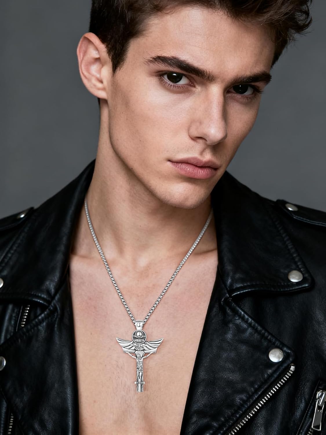 925 Sterling Silver Cross Necklace for Men and Women Christian Religious Gifts - Image 4