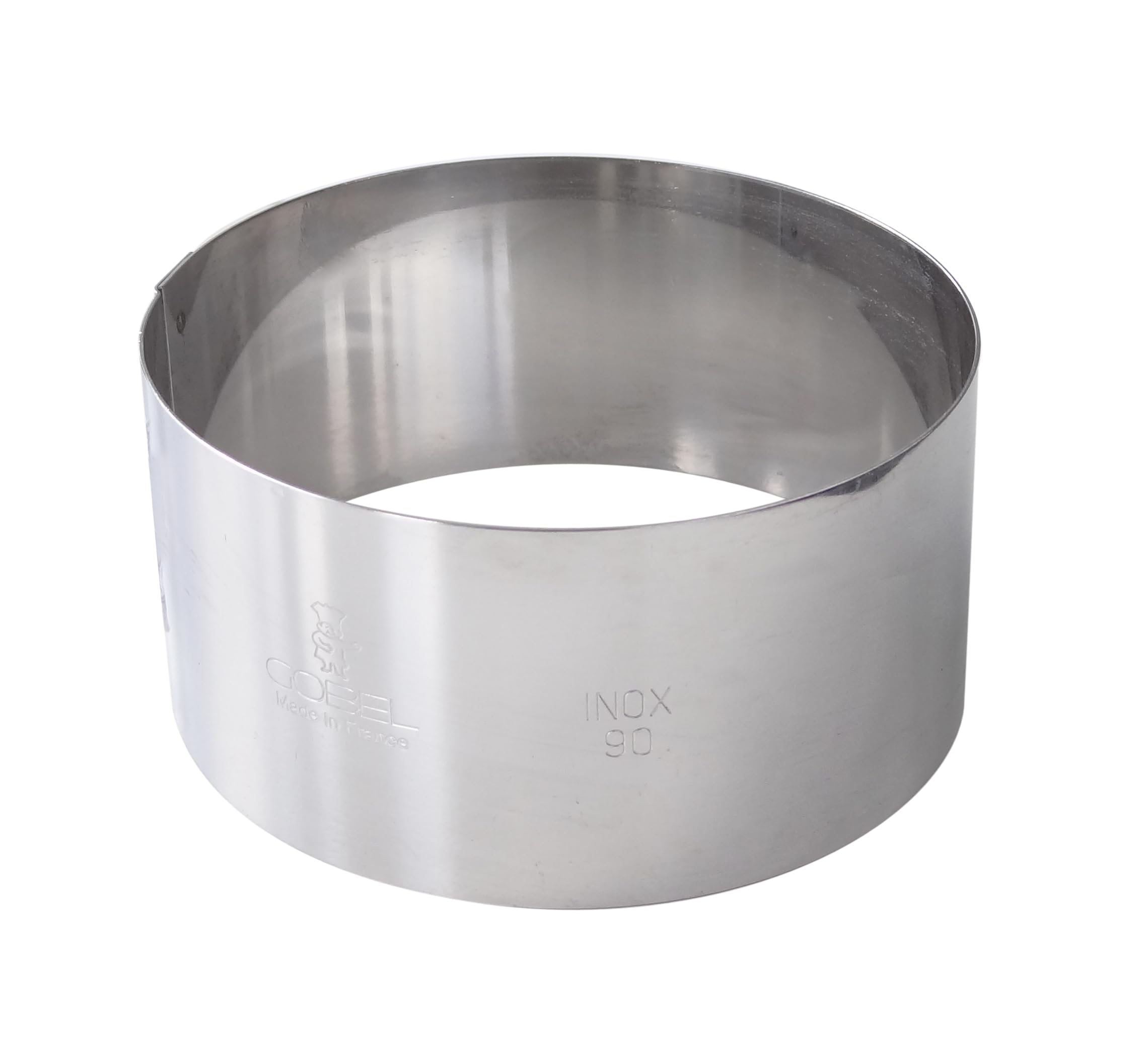 Cercle pâtisserie professionnel Gobel Ø10cm h4,5cm en inox pour entremets