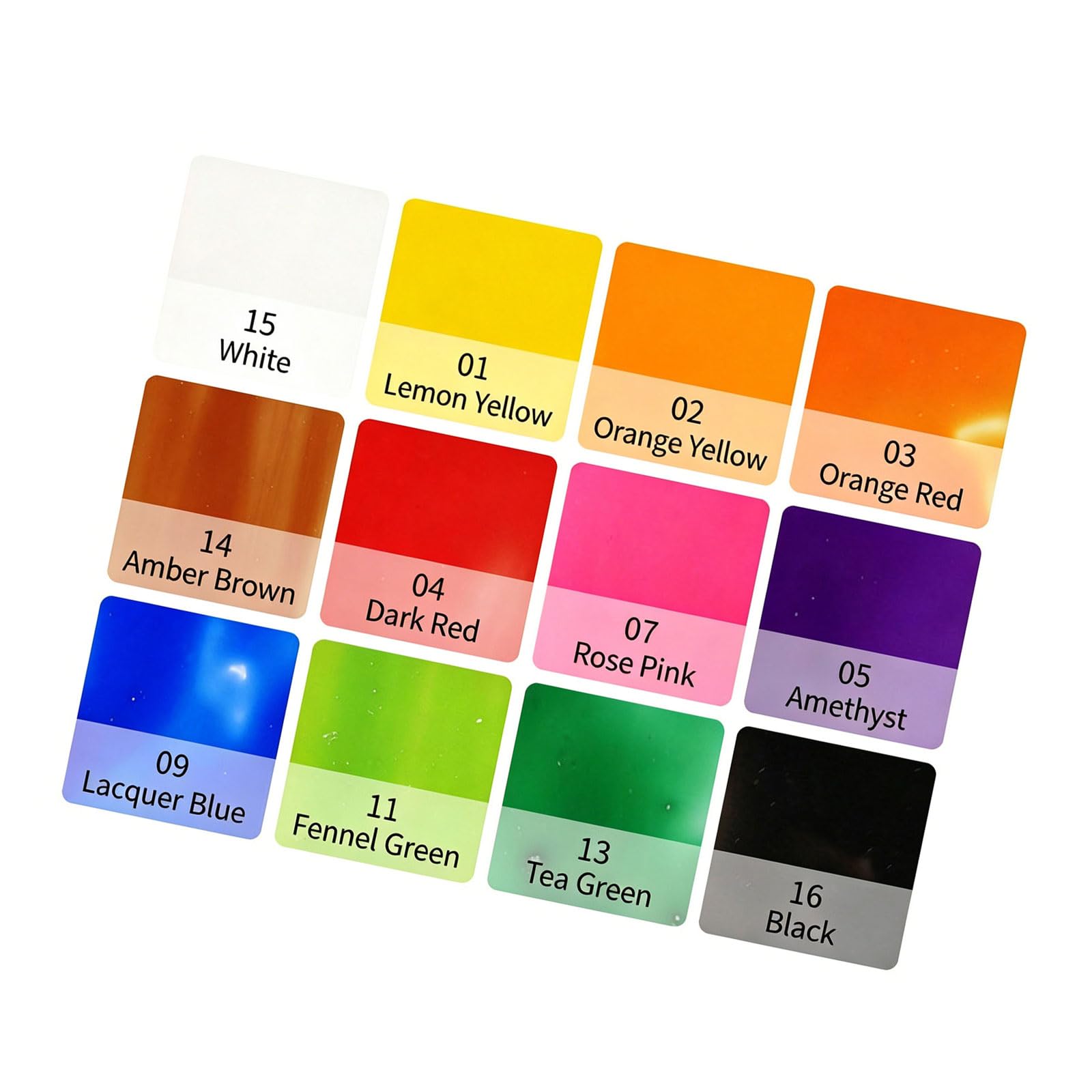 Peinture pour verre foncé - Sans danger pour les enfants - Idéale pour les projets artistiques et la décoration d'intérieur - Flacon de 20 ml - Pas besoin de chaleur - Céramique brillante