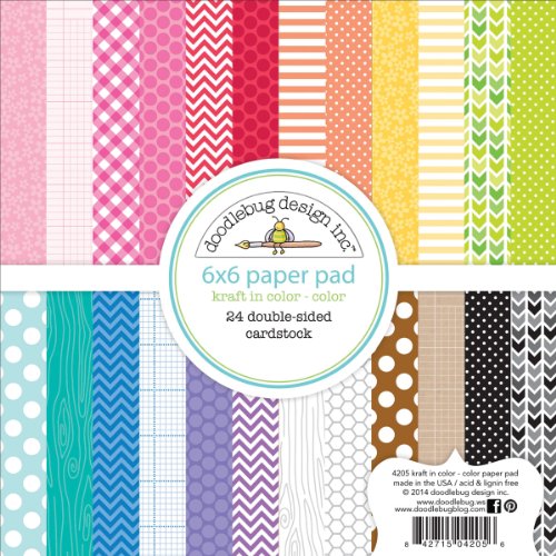 Kraft in Color Paper Pad 6X6 24/Sheets-Color