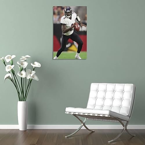 Miniatura 5 de OKSEAS Tyler Huntley Art - Póster de arte de fútbol americano, cubierta deportiva, póster estético para habitación, pintura de pared, póster en