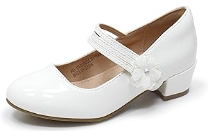 Elegant Girls White Dress Shoes