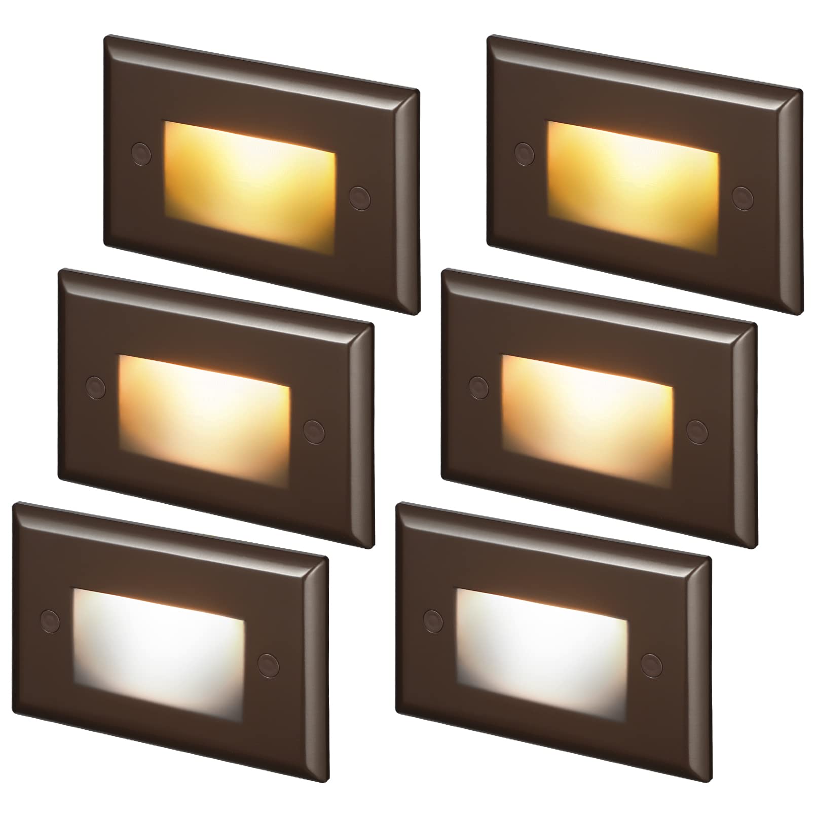 LEONLITE 3CCT 120V LED Step Lights, Vertical 5%-100% Dimmable Stair - View #10