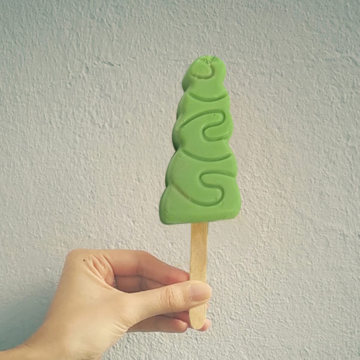 1 pz Cakesicle Cube Shaped Favor Ufficio Coperchio Albero Silicone Pop Fai da te Water Party - Stampi fatti in casa: Stampi Pratico Cottura Griglia riutilizzabile Usa forma con fare succo di Natale