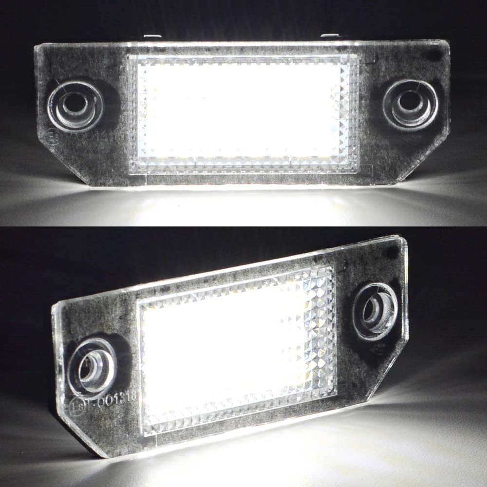 KATUR 1 par de 24 SMD LED luces de matrícula para Ford Focus C-MAX 03-07 bombillas reales
