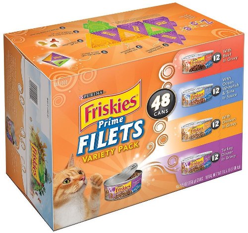 Purina Friskies Prime Filets Variety Pk - 48 ct.