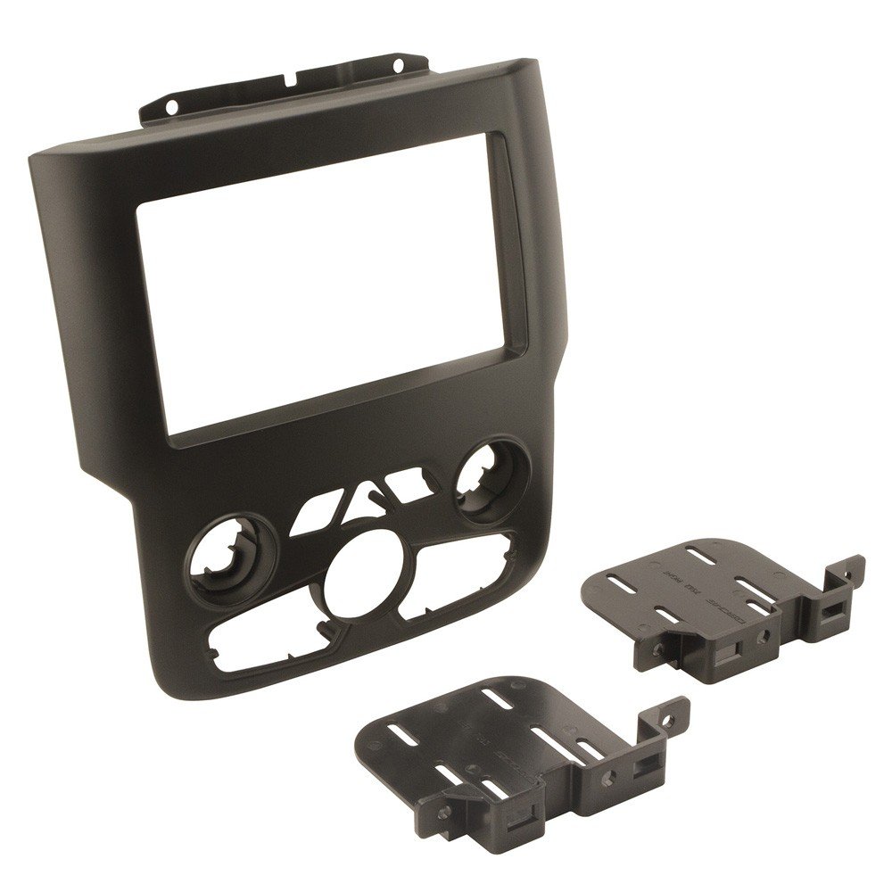 ScoscheCR1297DDB Compatible with 2013-Up Ram Truck Main Panel 2DIN Dash Kit Black (Factory 8" Replacement)