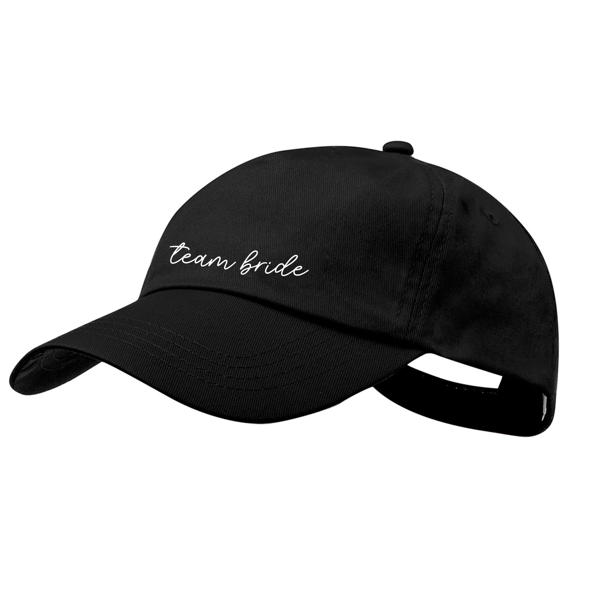 eBuyGB Womens Team Bride Cap, Black - Team Bride, One Size-M UK