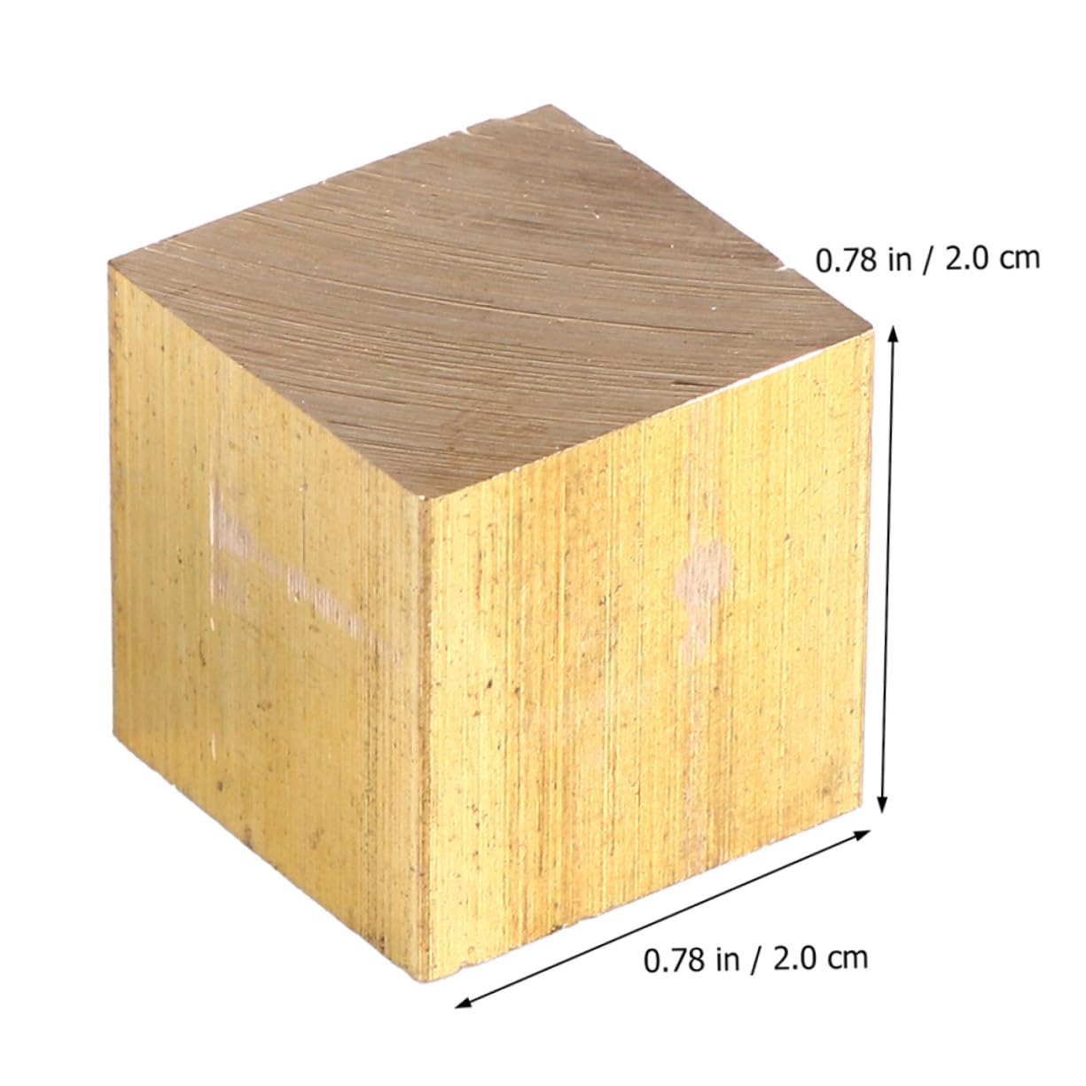 ABOOFAN Ensemble de 8 Cubes Pédagogiques 2 Cm en Cuivre, Fer, Aluminium et Bois – Fournitures pour Étude Densité en Laboratoire, Matériel Scientifique Éducatif pour Expériences de Masse et Densité