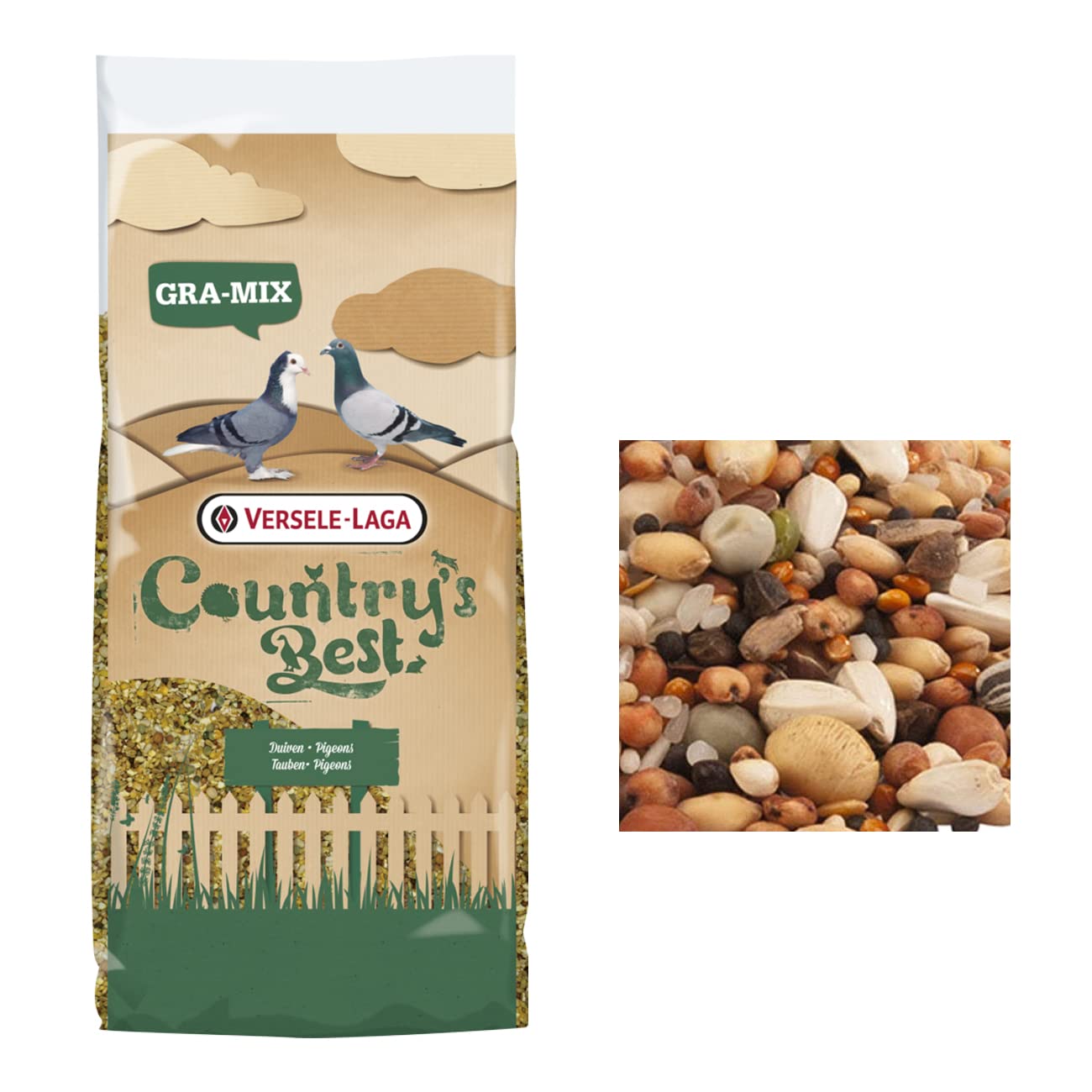 Comida Palomas. Mixtura y Cereales para Palomas. Gra-Mix Pigeon de Versele laga (20 kg)