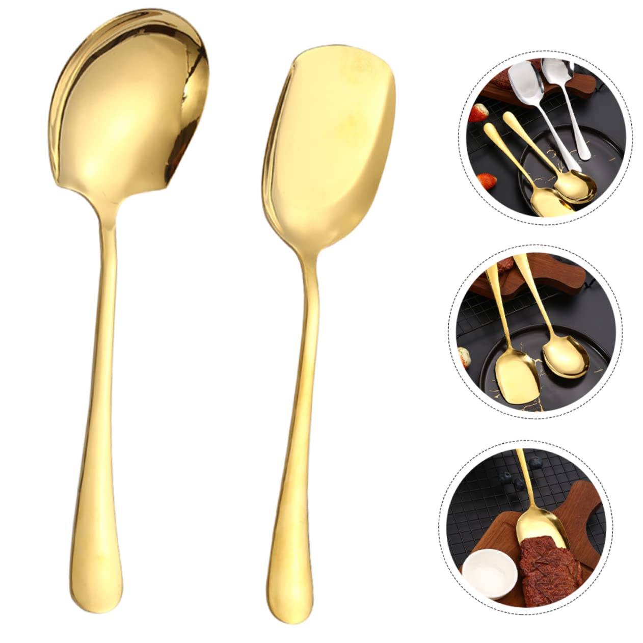 Amazon.co.jp: HAKIDZEL 2本 雄 スプーン サービング スプーン