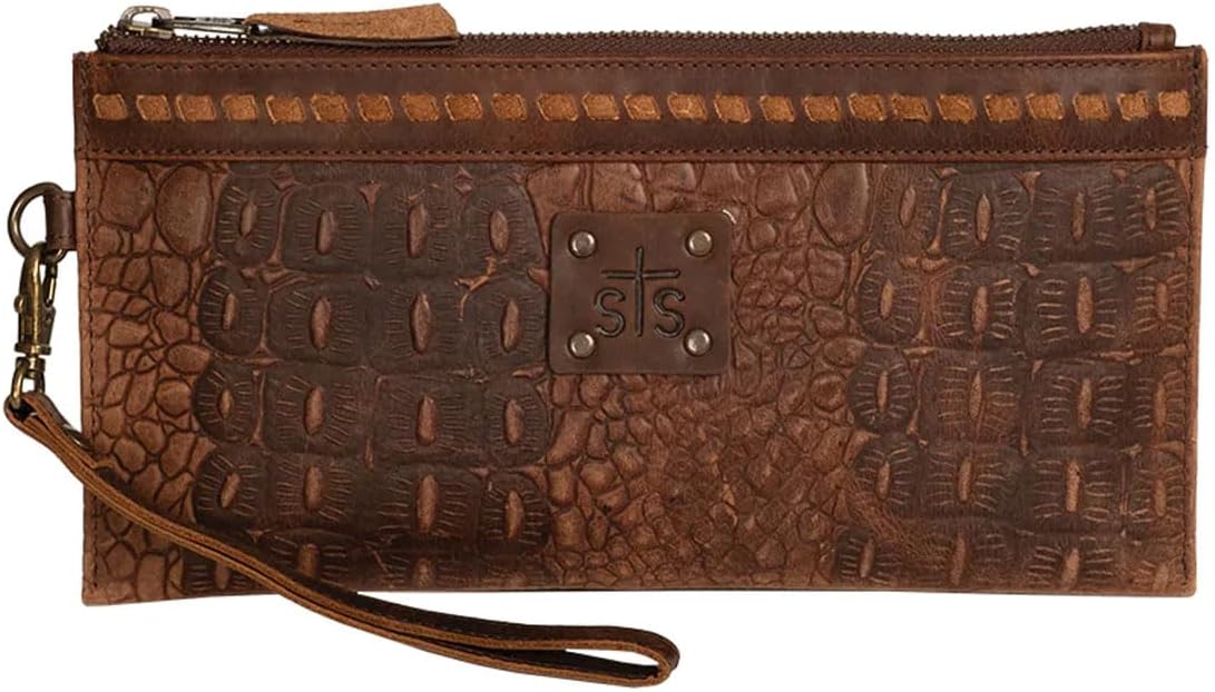 STS Ranchwear Catalina Croc Clutch