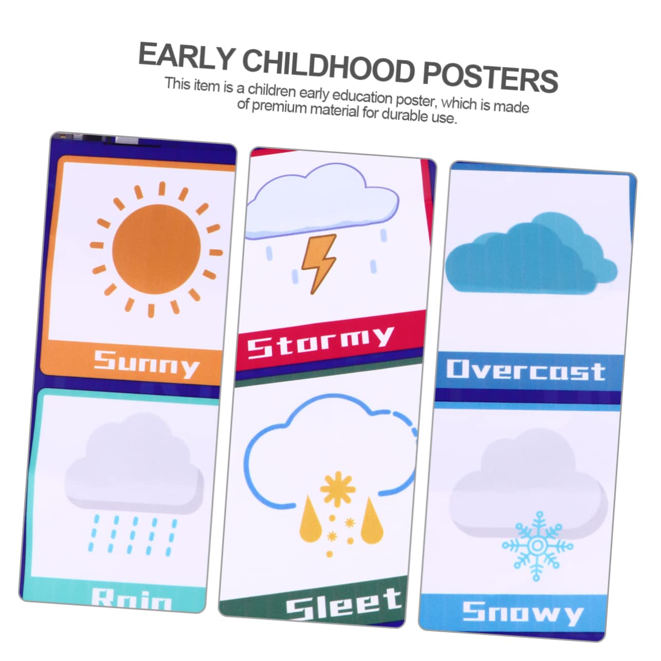 Housoutil Tableau Éducatif Mural pour Garçon et Filles, Léger et Petit, en Pp Colle au Dos, Affiche D'apprentissage pour Bébé, pour Éveil et Attention des Couleur Aléatoire Style Aléatoire