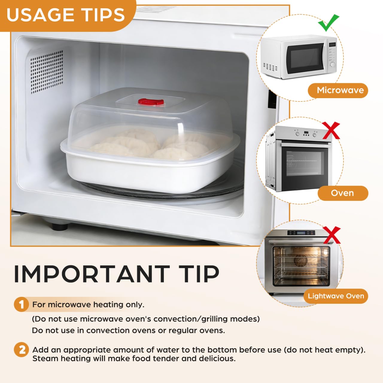 MAGICLULU Microwave Steamer - Steam Fish & Veggies -4 MAGICLULU Microwave Steamer - Steam Fish & Veggies -4