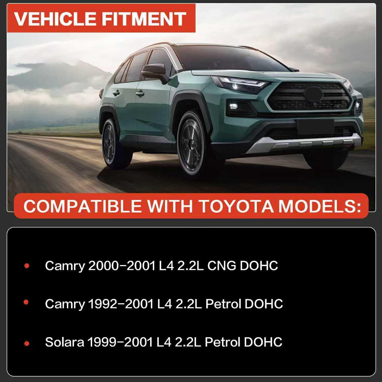 M186 Engine Oil Pump for Toyota Camry 2.2L (CNG/Petrol, 1992-2001) & Solara 2.2L (1999-2001), Replaces OE 15100-74030 15100-03030