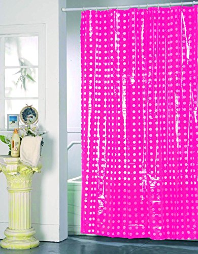 MSV, Rideau de Douche, en PVC, Revêtement antibactérien, 100% Vinyle, Design Moderne, Anneaux Inclus, Revêtement antibactérien et Hydrofuge, Lavable à...