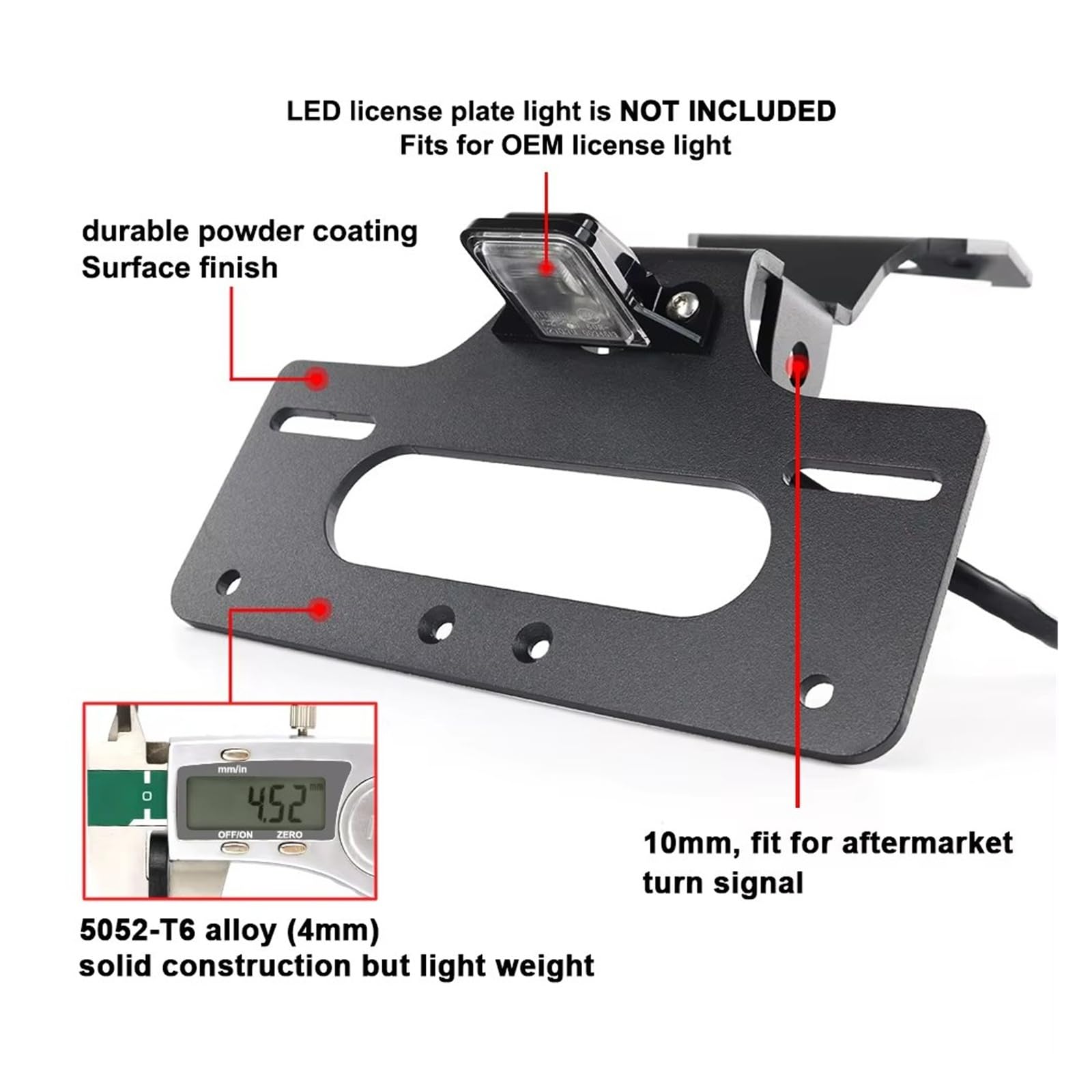 Moto Supporto Targa Per CRF300L Per RALLY Per CRF300RX Per CRF300RL 2021-2025 Moto Posteriore Tail Tidy Kit Targa Staffa Di Supporto