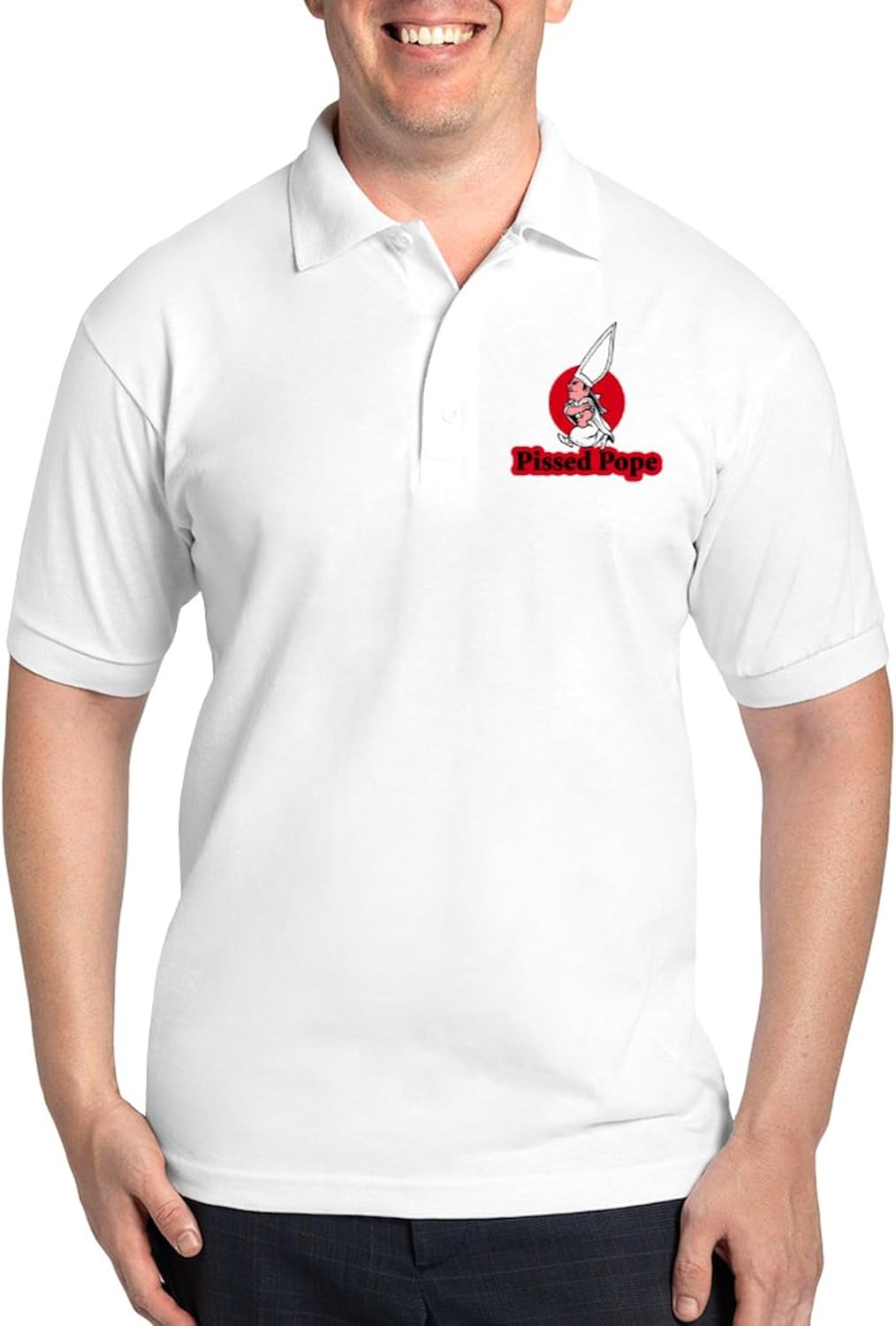 CafePress Golf Shirt Men's Golf Polo Shirt Pique Knit