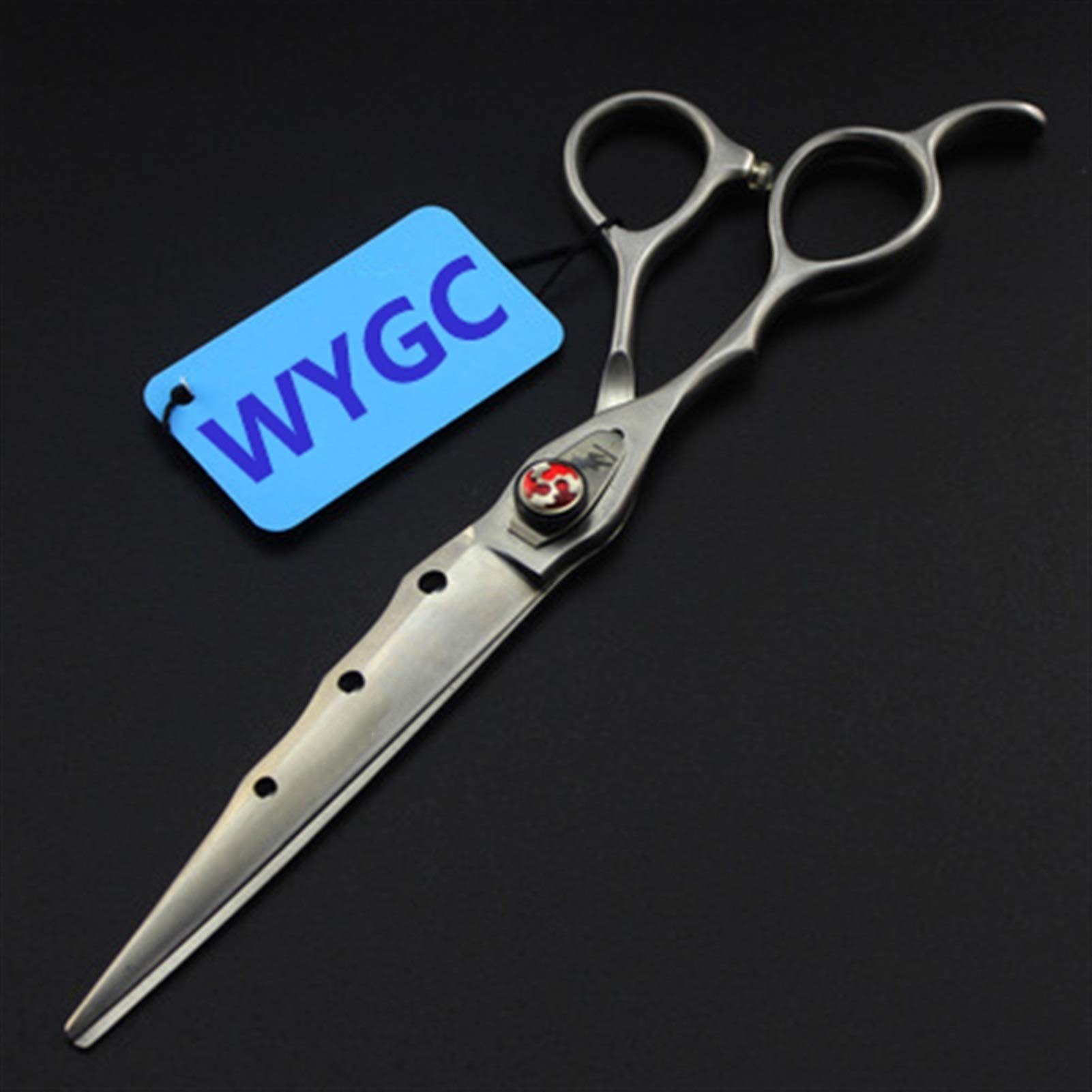 WYGC Scissors Ciseaux Coiffure Professionnel, Ensemble De Ciseaux De Coupe De Cheveux pour Hommes Femmes Enfants Salon Barbiers Utilisation à Domicile-7.0 Pouces