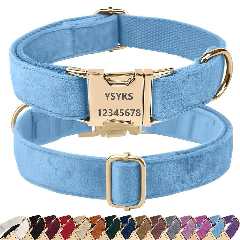 Personalized Dog Collars Custom with Pet Name & Phone for Small Medium Dogs