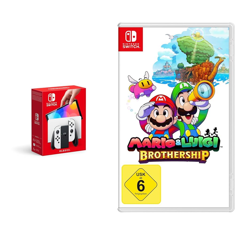 Nintendo Switch OLED-Modell Weiß Mario & Luigi Brothership