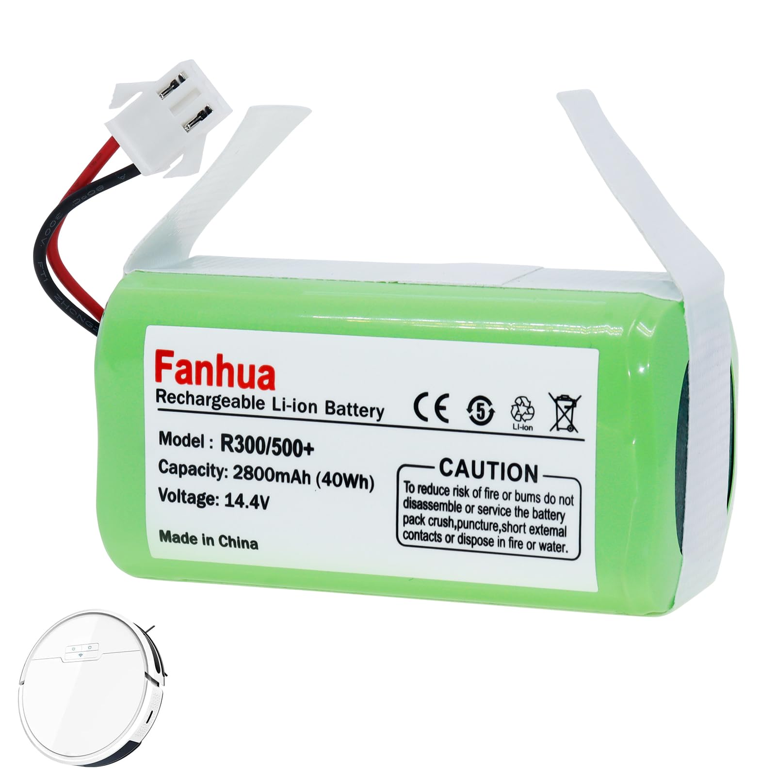 Replacement Battery for Coredy R300 R500+,R550,R580,R650,R3500,R3500S and Amarey A800,A900,Eufy RoboVac 11S,11S Plus,11SMax,Tesvor X500Pro Ecovacs