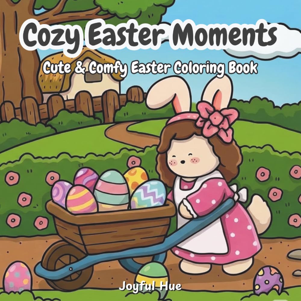 Cozy Easter Moments: A Fun Coloring Book with Bold, Easy Designs for All Ages Featuring Cozy and Cute Easter Moments for Relaxation (Cozy Corner Coloring)