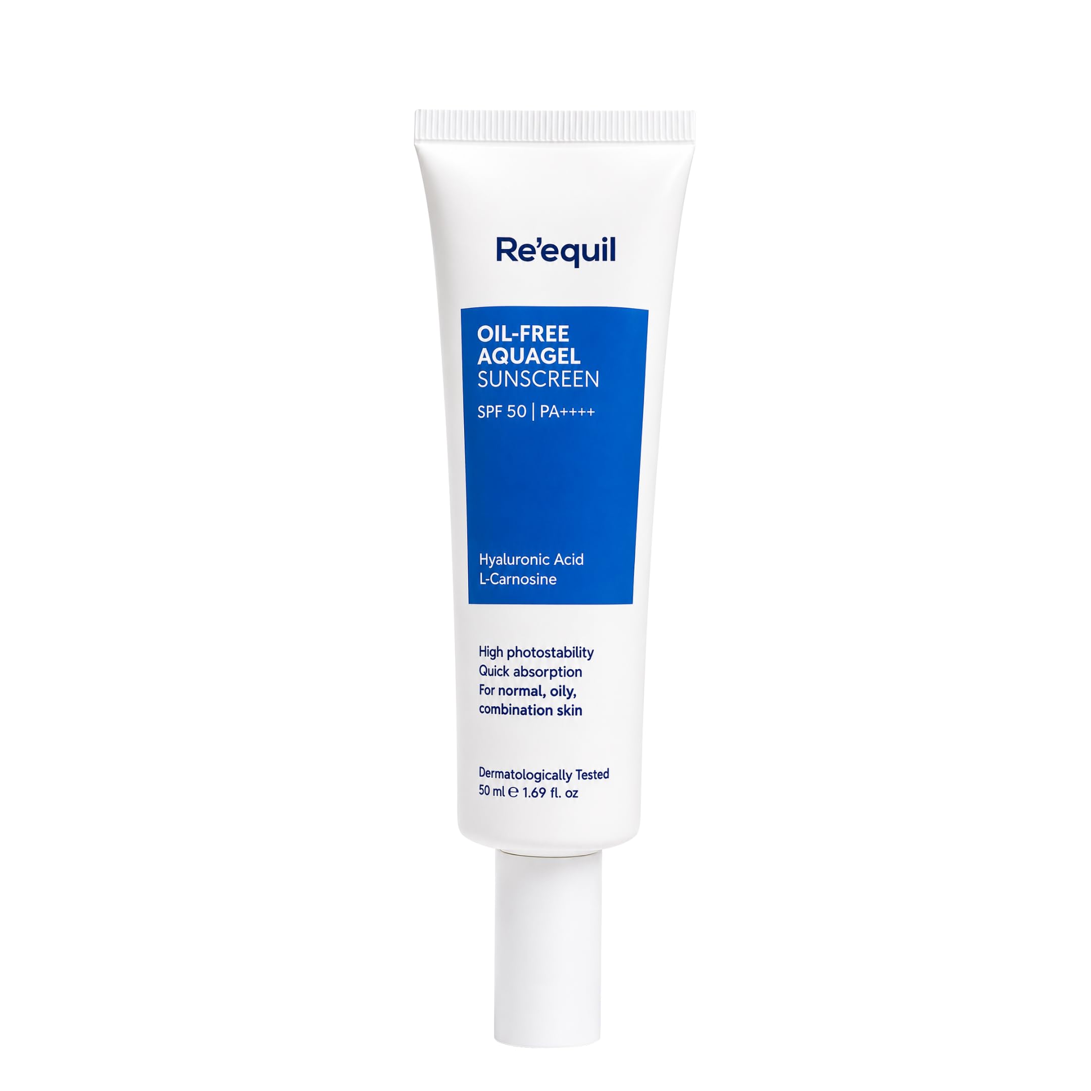 Re'equil Oil Free Aquagel Sunscreen l SPF 50+, PA++++ l Very water resistant l Hyaluronic acid for hydration-image-35