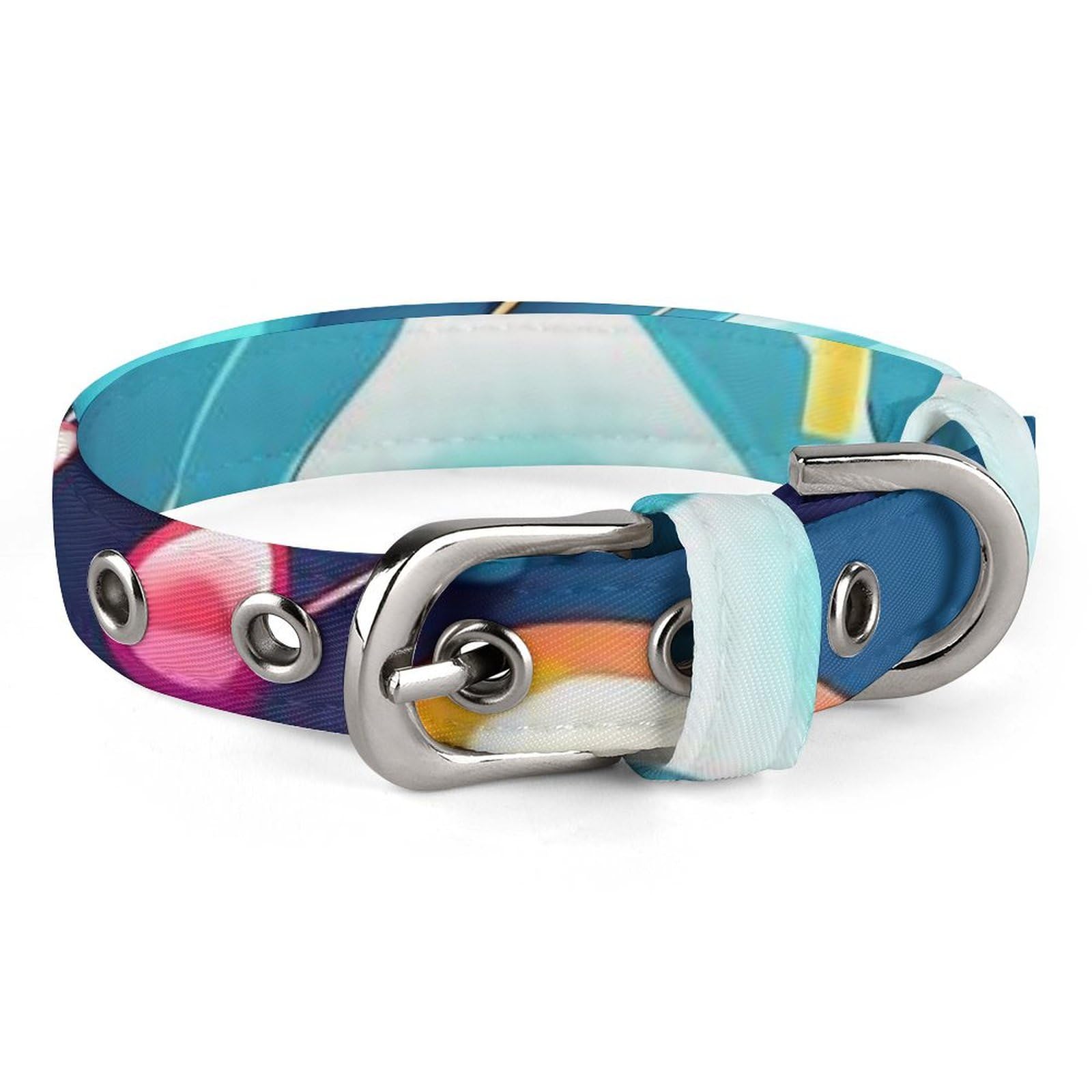 Collier chien illustration 3D science abstraite idéal pour les promenades urbaines branchées