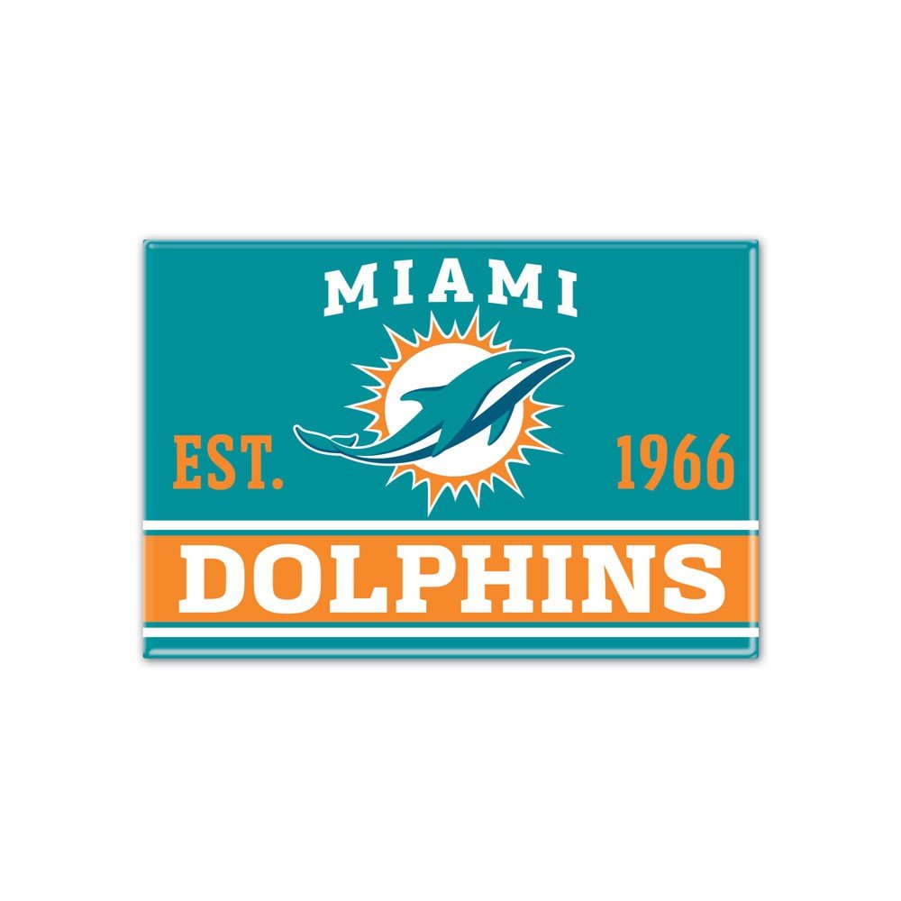 Magnet Miami Dolphins WinCraft métallique de qualité supérieure NFL