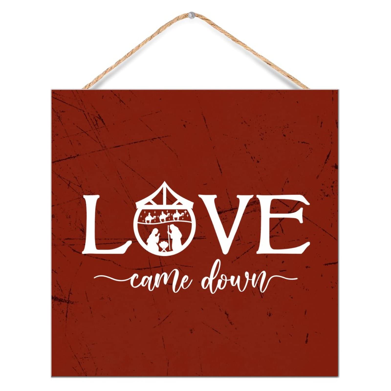 Plaque bois Love Came Down pour célébrer l'amour dans une chambre bébé