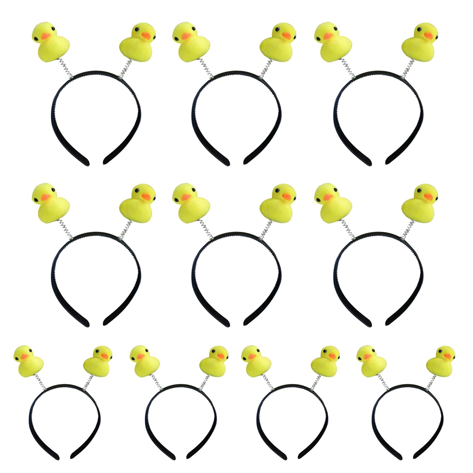 Thoanby Women's As The Picture Show Funny Duck Headbands,10Lot Funny Ducks Headbands Cartoon Animal Hairband Makeup Wash Face Headwear For Costume Event And Casual Use