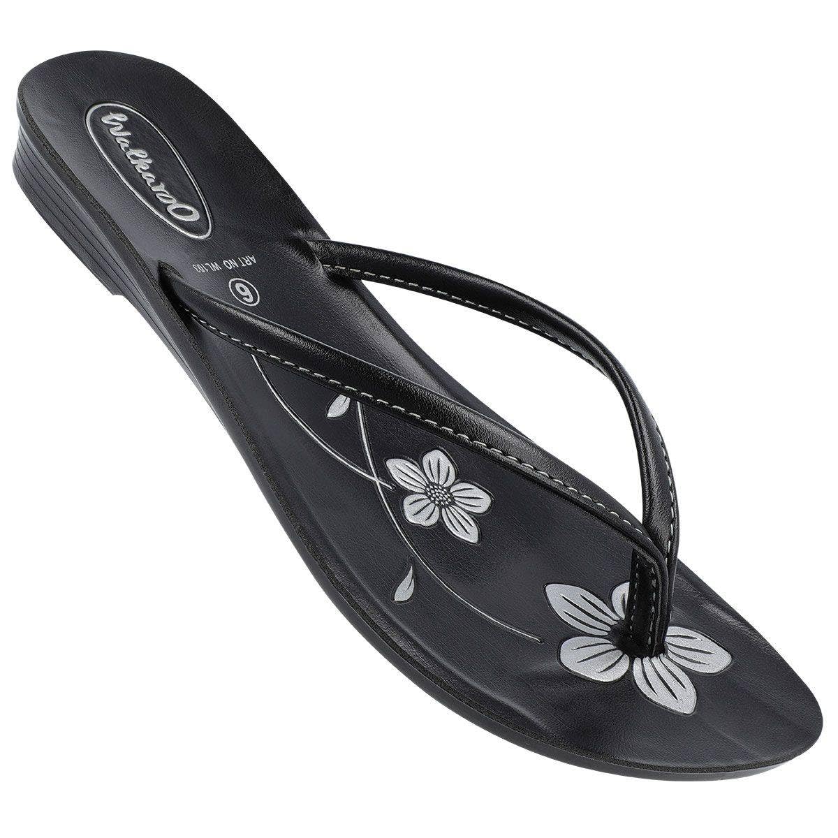WALKAROO WL103 Womens Fashion Sandals for Casual Wear and Regular use - Black (B0CNTK5BGM) Amazon Price History, Amazon Price Tracker