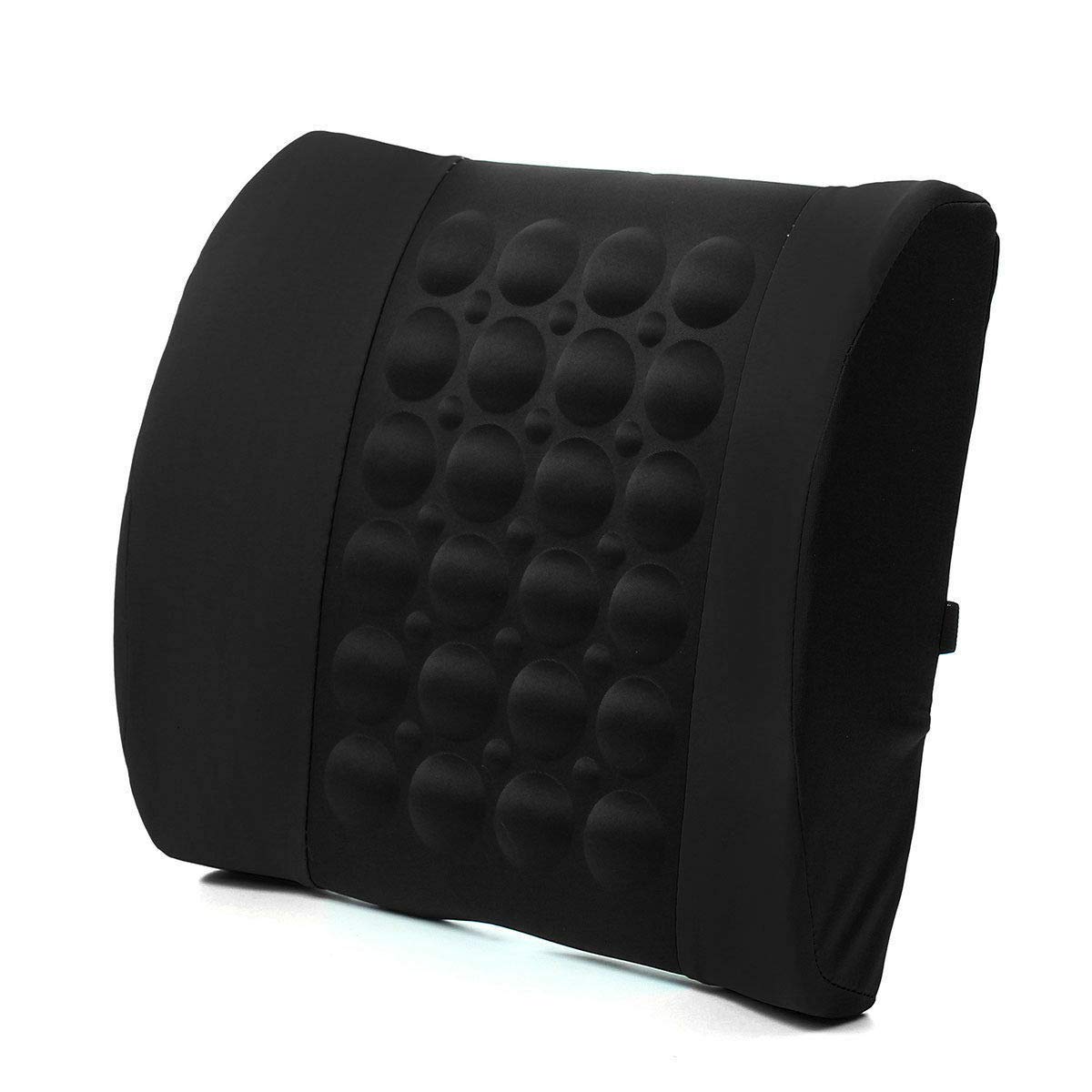 TechAffectLumbar Back SEAT Cushion Massager (BLACK)