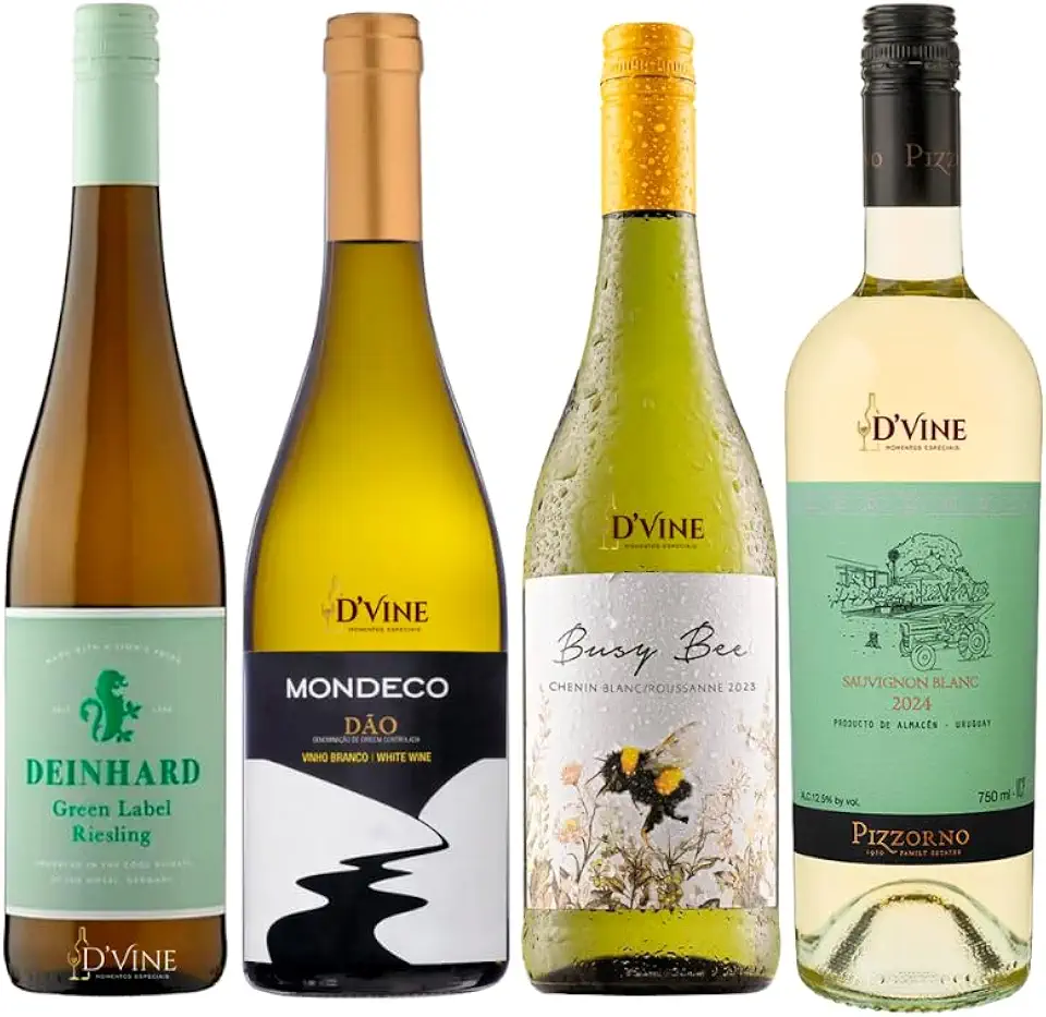 Kit de Vinhos Brancos do Mundo - 4 garrafas