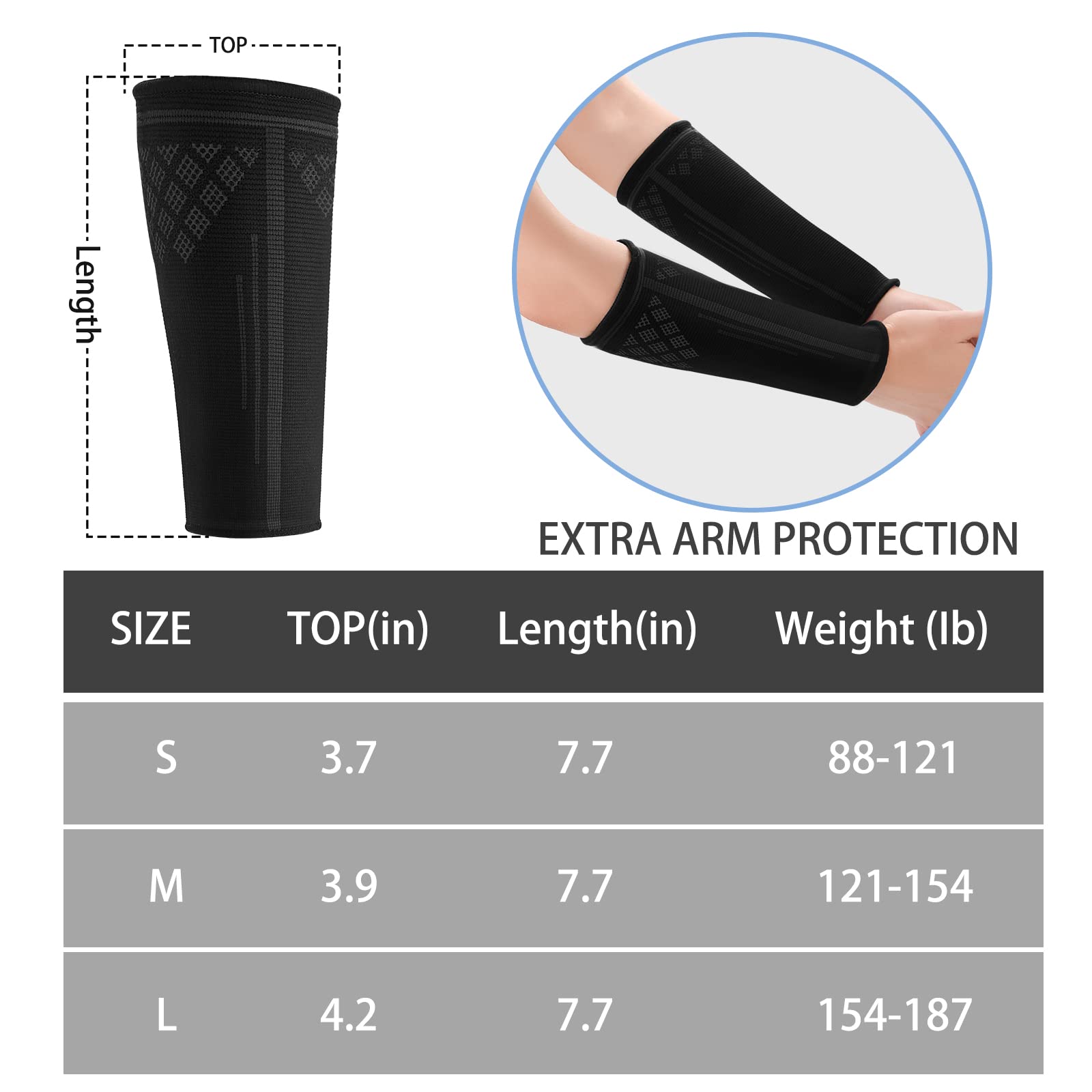 Rapsrk Volleyball Arm Sleeves Compression Sleeves Sports Forearm Sleeves Passing Forearm Sleeves Protect Arms For Youth - View #4
