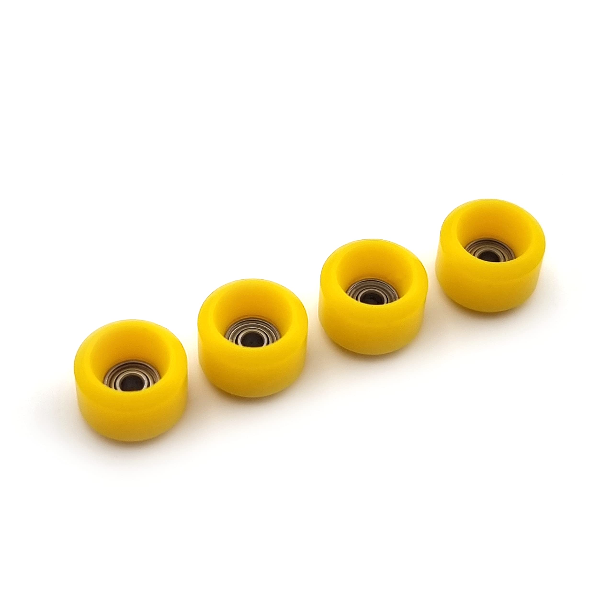 SPITBOARDS Jeu de touches Pro 34 mm x 96 mm (complet) | Plateau en bois véritable | Trucks et bagues professionnels | Roues en polyuréthane avec roulements | Vert