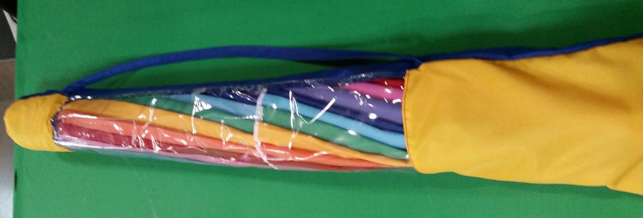 Impact Canopy Beach Umbrella Rainbow Color with Carry Bag - 8 Foot