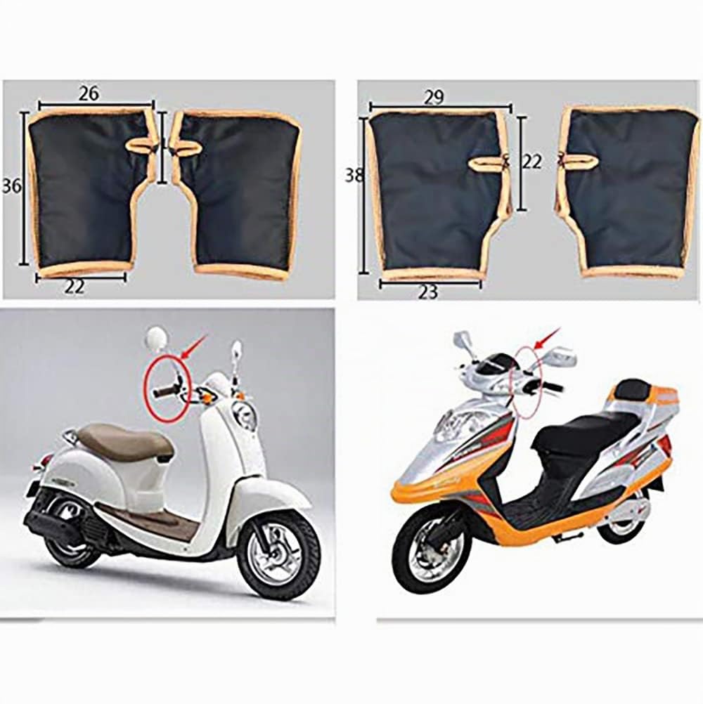 Tablier Couvre Jambe Scooter avec Guidon, Protection Couverture Jambes Scooter Leg Cover, Housse Moto Épaisse Coupe-Vent…