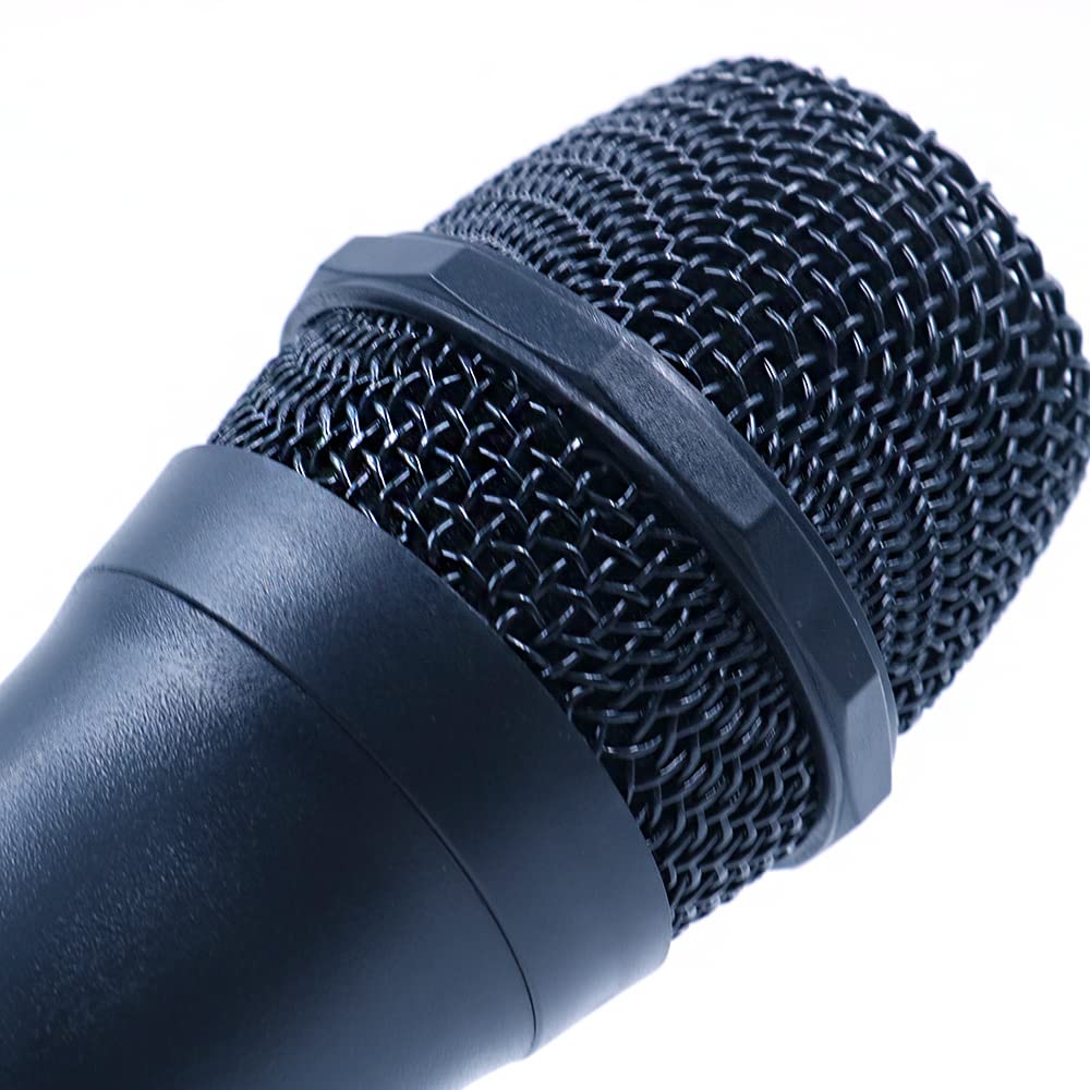Podwójny mikrofon bezprzewodowy, system mikrofonowy do ponownego ładowania z odbiornikiem i pierścieniem antypoślizgowym, odległość 30-100 m, do śpiewu karaoke, wypowiedzenia publiczne, wesele, scenę