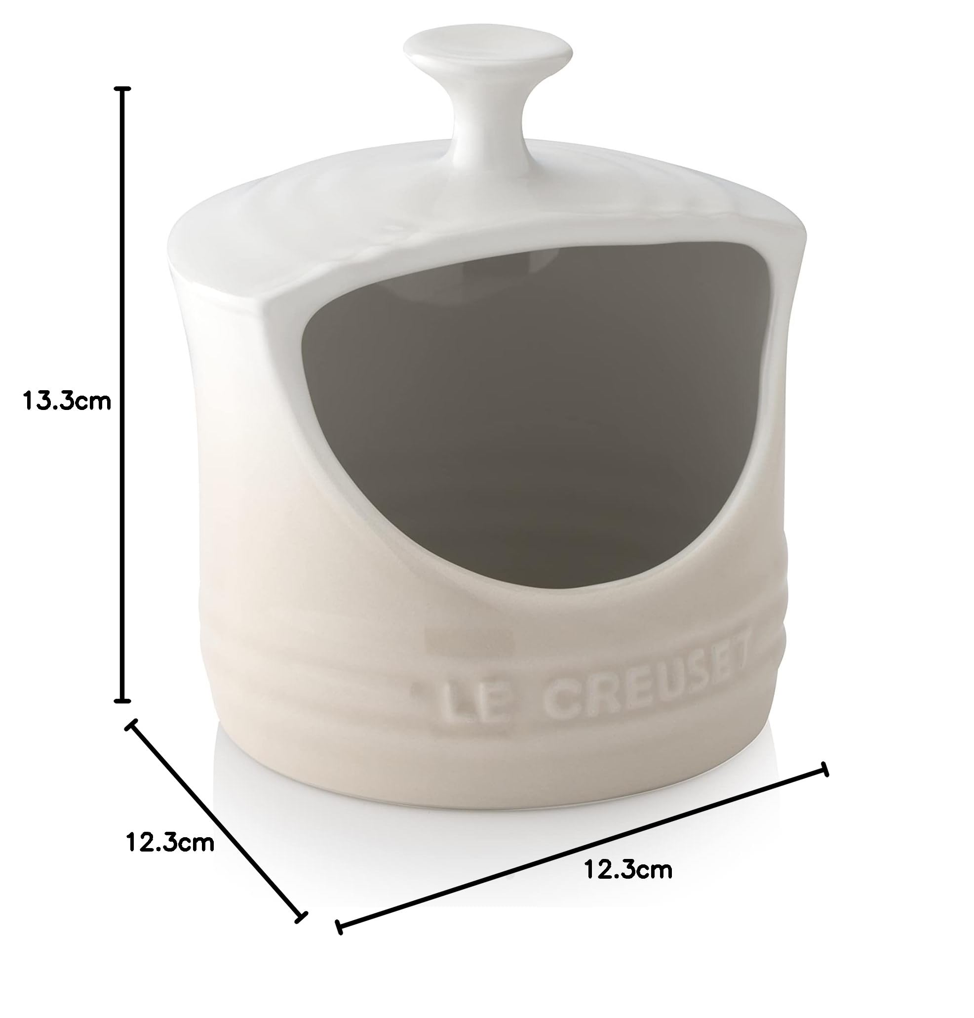 Le Creuset Porta Sale in Gres Vetrificato, Meringue