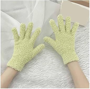 3Pcs Microfiber Dust Removal Gloves, Washable Reusable Cleaning Gloves Womens Kitchen House Cleaning Car Blinds