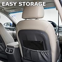 Vista 5 de VaygWay Barrera de red de viaje para perros para mascotas – Barrera de malla de seguridad para asiento trasero de alta calidad para mascotas – Red