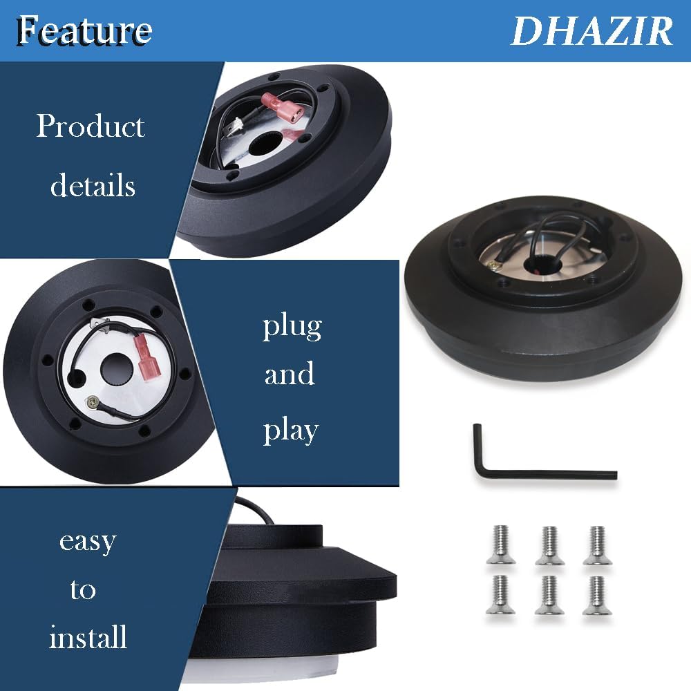 121H Steering Wheel Short Hub Adapter Kit 6-Hole Fits For Toyota Land Cruiser Supra Celica IS350 IS250 IS300 GS300 350 400 430 460 SC300 400