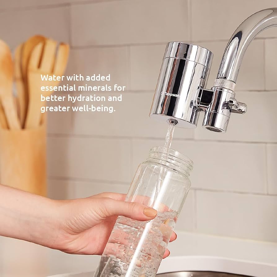 Tappwater EcoPro SMR – 4 Cartucce Filtro Rubinetto A 6 Stadi Con Minerali Svedesi