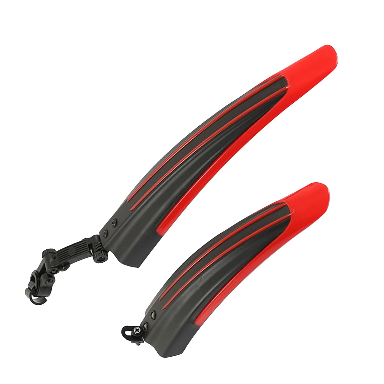 Great Fit,Stable Fixing,Dovetail Design Mudguard Fenders Set for 2.5-3.4cm Model,Full Cover Thicken Widen Fenders Bike Mountain Riding Ebike Mudguard Rear Cycling Mud (Red)