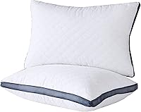Meoflaw Luxury Hotel Bed Pillows (2-Pack Standard 20x26) for Side & Back Sleepers - Microfiber Supportive & Breathable