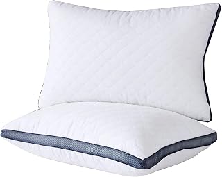 Meoflaw Luxury Hotel Bed Pillows (2-Pack Standard 20x26) for Side & Back Sleepers - Microfiber Supportive & Breathable