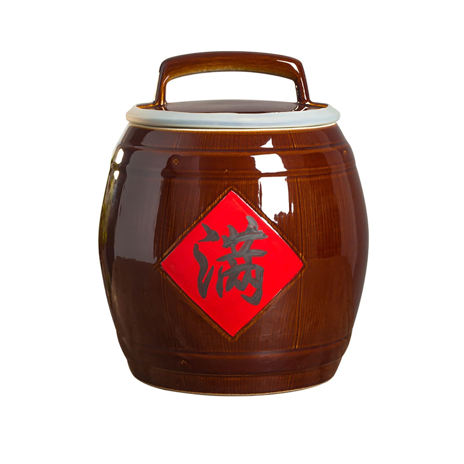 Contenedor Para Almacenar Arroz, Recipiente De Cerámica Para Arroz Con Tapa Hermética, Dispensador De Cereales, Recipiente De Cerámica Para Arroz, Para Harina, Café, Legumbres(31.5*37cm/12.4*14.6in)
